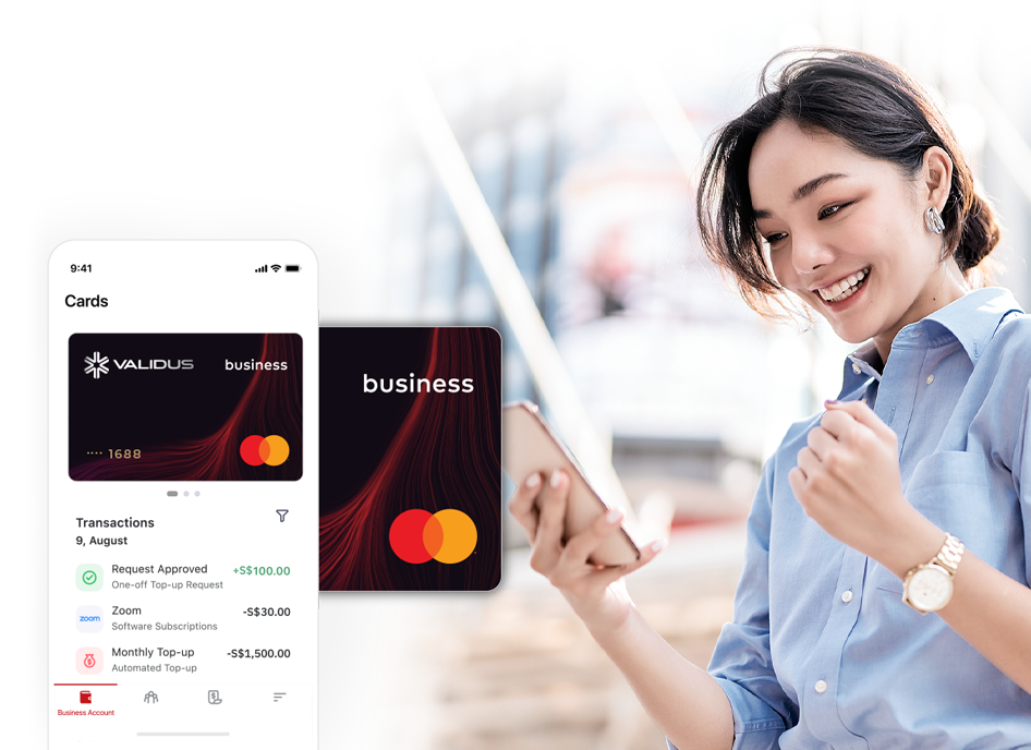 The nofee business account with unlimited 1 cashback Validus