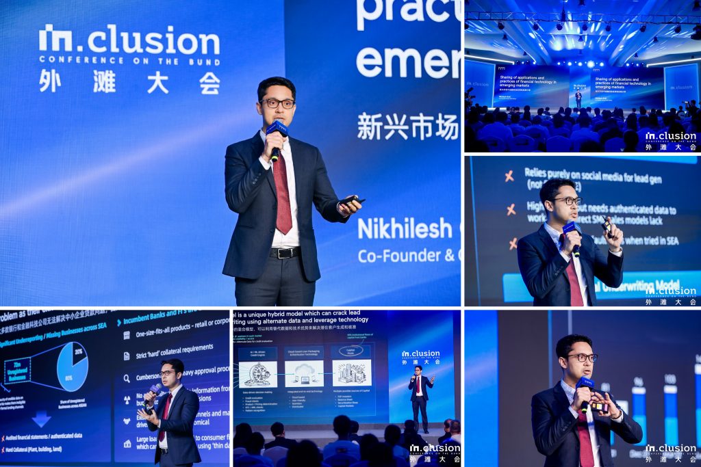 Validus Nikhilesh Goel at Inclusion Fintech Conference on the Bund Shanghai 2023